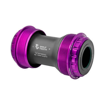 Tretlagergehäuse WOLFTOOTH T47 Extern 24mm ultraviolet purple