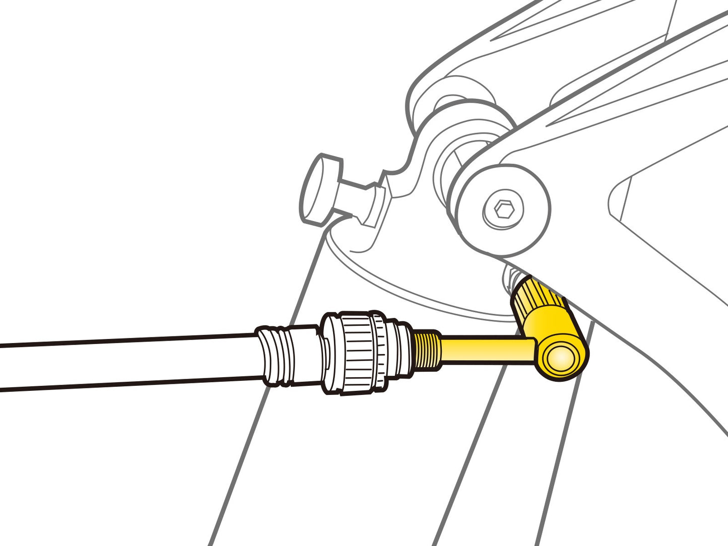 Ventil-Adapter TOPEAK SCHRADER PRESSURE-RITE