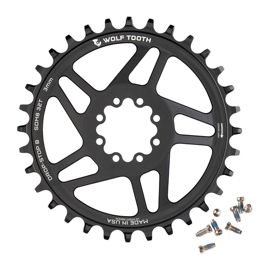 Kettenblatt Mono WOLF TOOTH 12V SRAM Direct Mount 8 Schrauben Offset 3mm