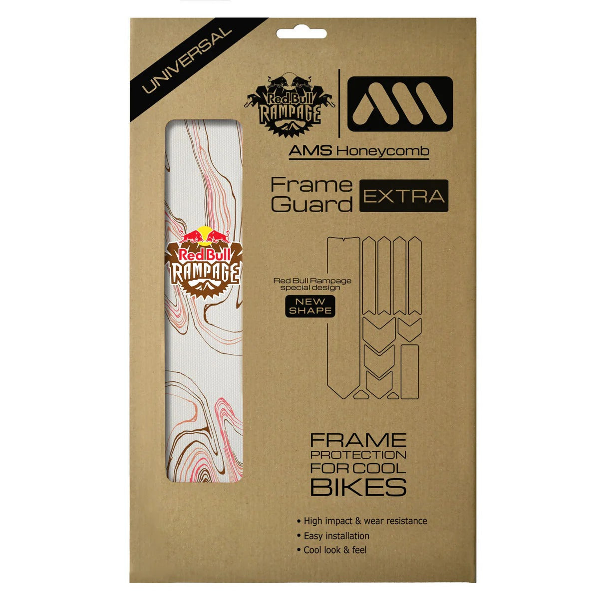 ALL MOUNTAIN STYLE EXTRA Red Bull Rampage Ridgeline Braun Klebeschutz für Rahmen