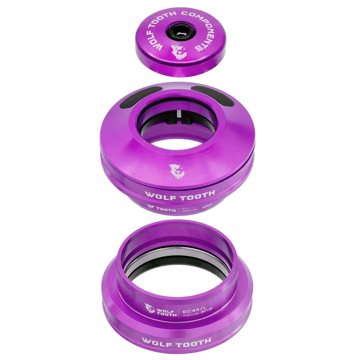 WOLF TOOTH EC44 Violett Halbintegrierter Steuersatz
