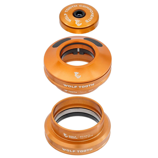 WOLF TOOTH EC44 Orange Halbintegrierter Steuersatz WOLF TOOTH EC44 Orange