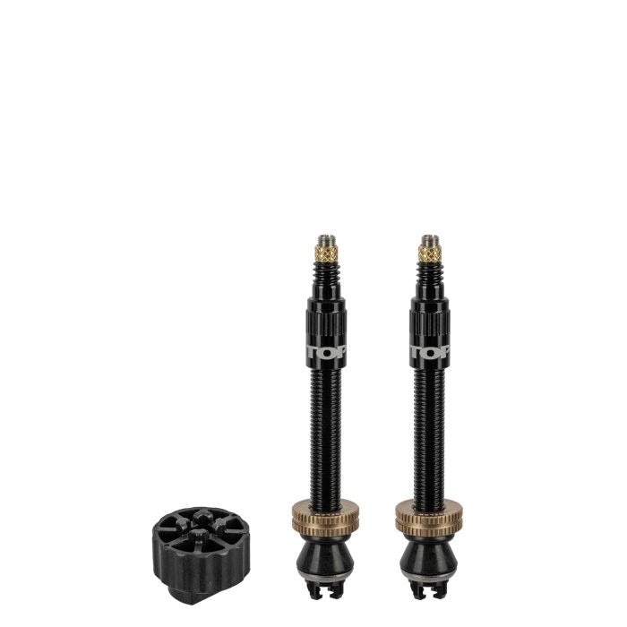 Satz von 2 Tubeless-Ventilen TOPEAK TURBOFLOW Schwarz