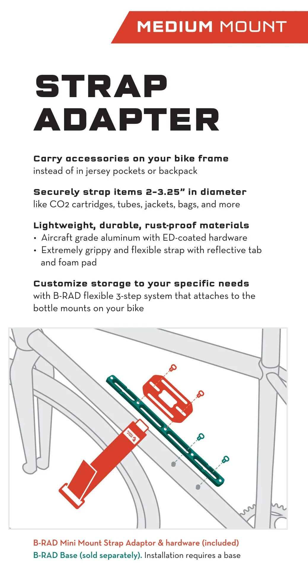 Zubehör Wolf Tooth Gurt und Halterung