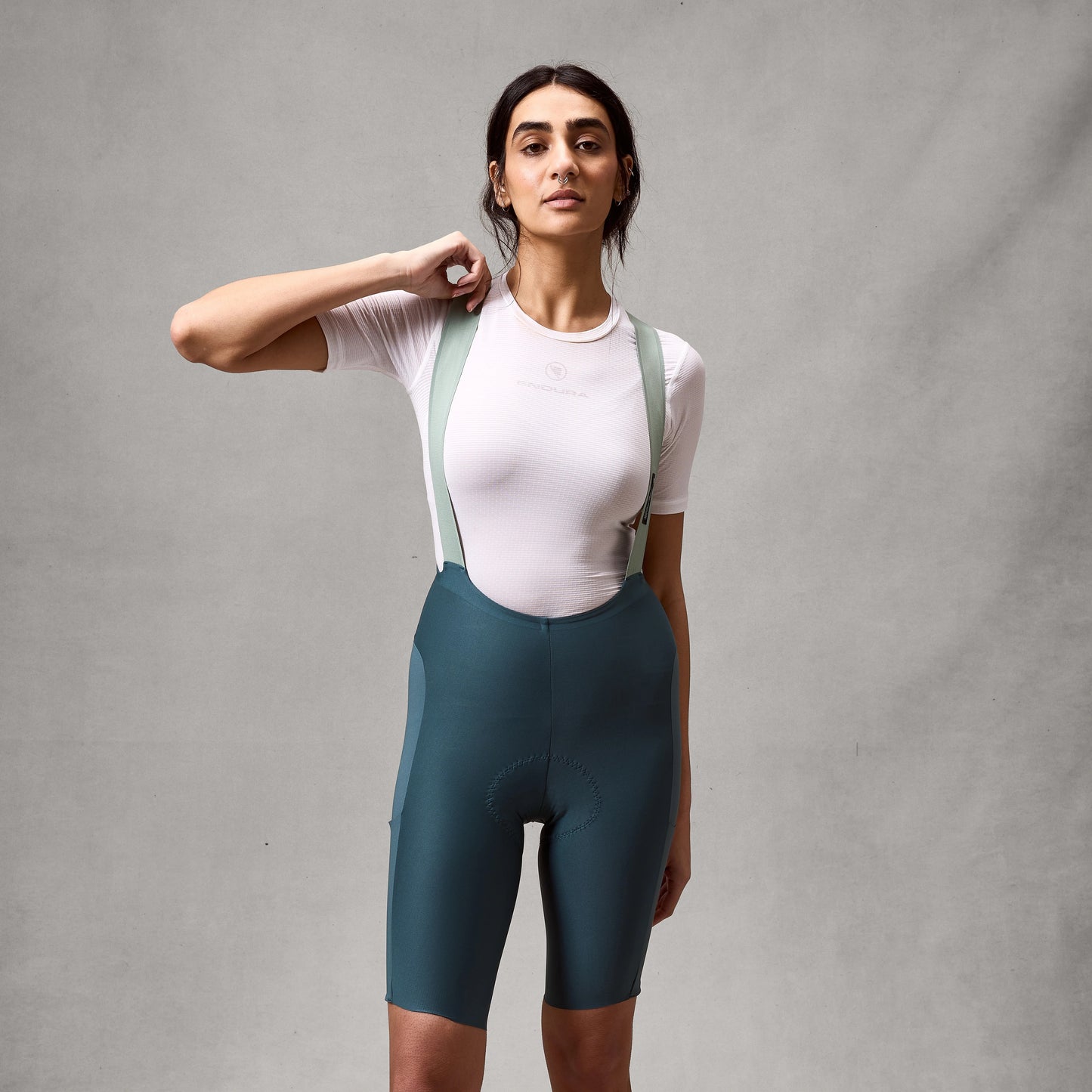 ENDURA ALLTRACK RIDE Women's Teal Short Bib Shorts