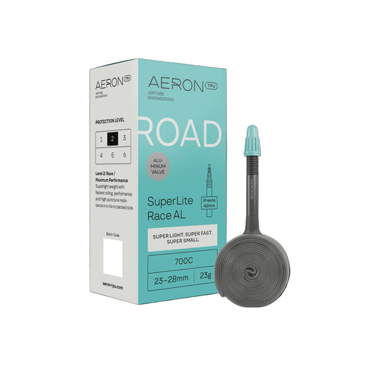 Chambre à Air AERON SuperLite Race Valve Alu Route 700x23-28mm