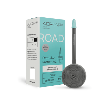 AERON ExtraLite Protect Alu-Ventil Rennrad-Schlauch 700x23-28mm