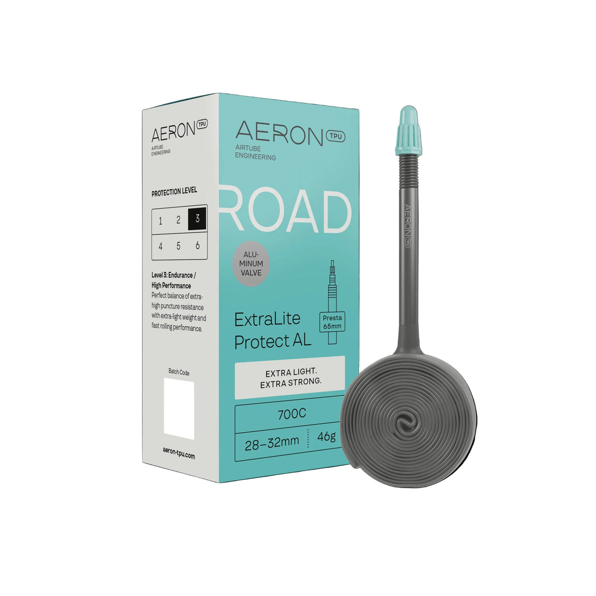 Chambre à Air AERON ExtraLite Protect Valve Alu Route 700x28-32mm