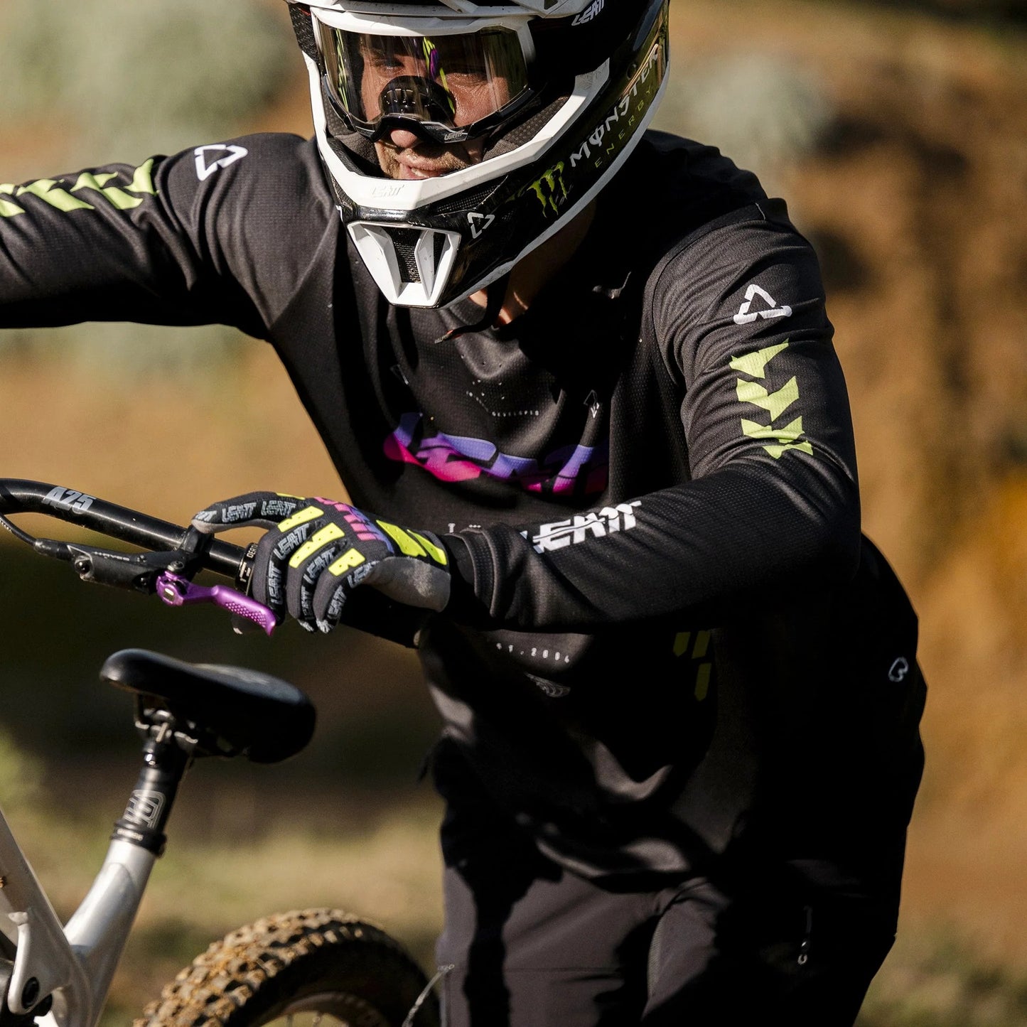 LEATT MTB GRAVITY 4.0 Langarmtrikot Schwarz/Violett