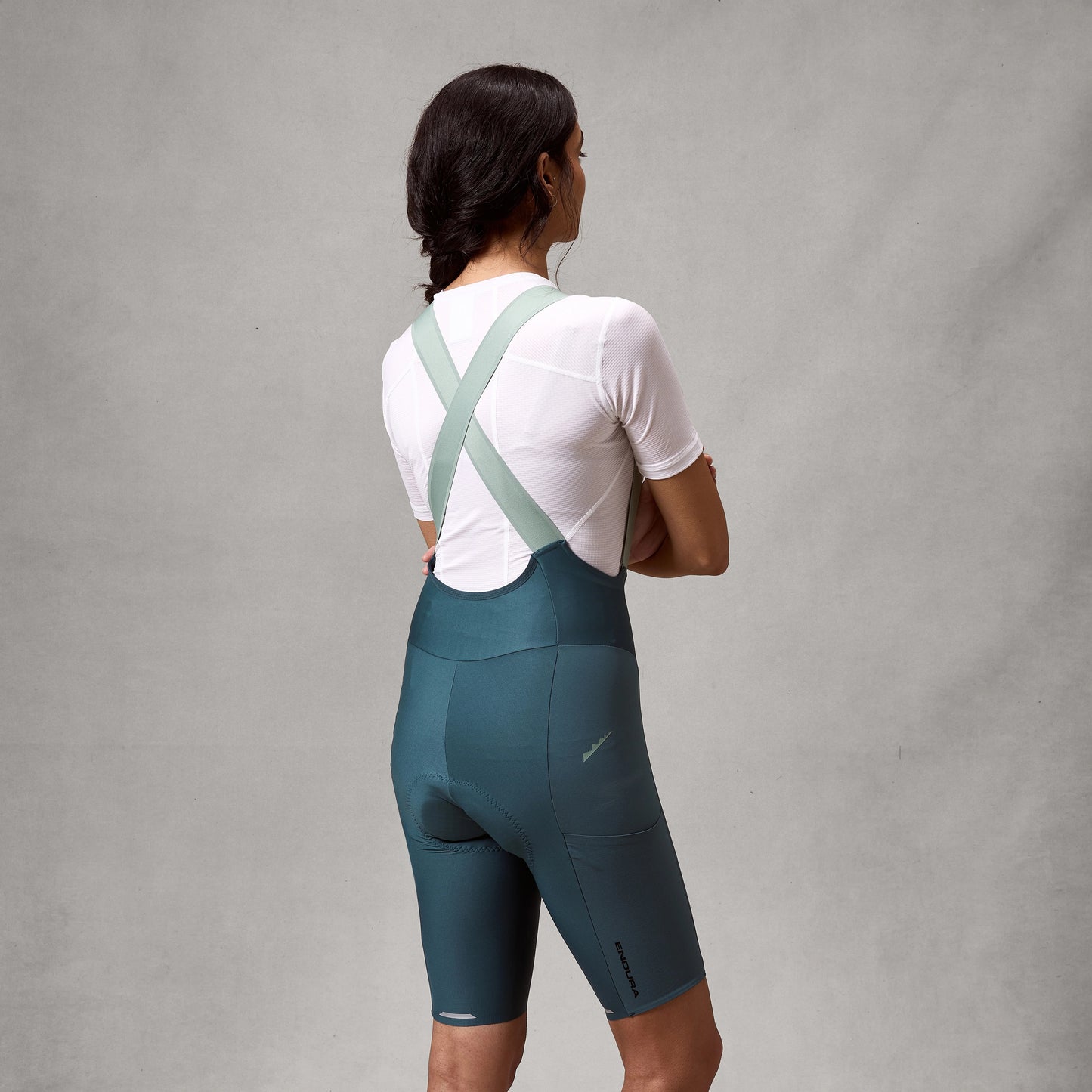 ENDURA ALLTRACK RIDE Women's Teal Short Bib Shorts