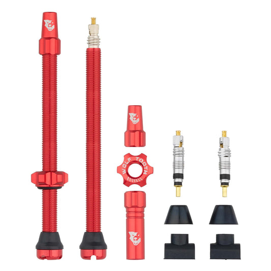 Satz von 2 Tubeless-Ventilen WOLF TOOTH Rot