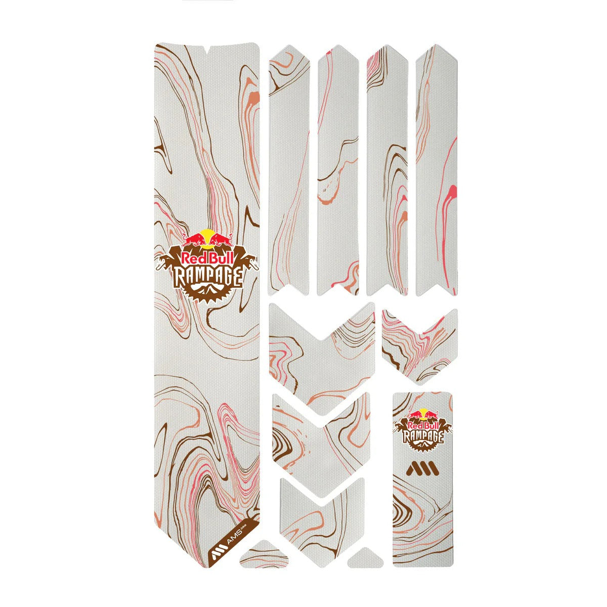 ALL MOUNTAIN STYLE EXTRA Red Bull Rampage Ridgeline Braun Klebeschutz für Rahmen
