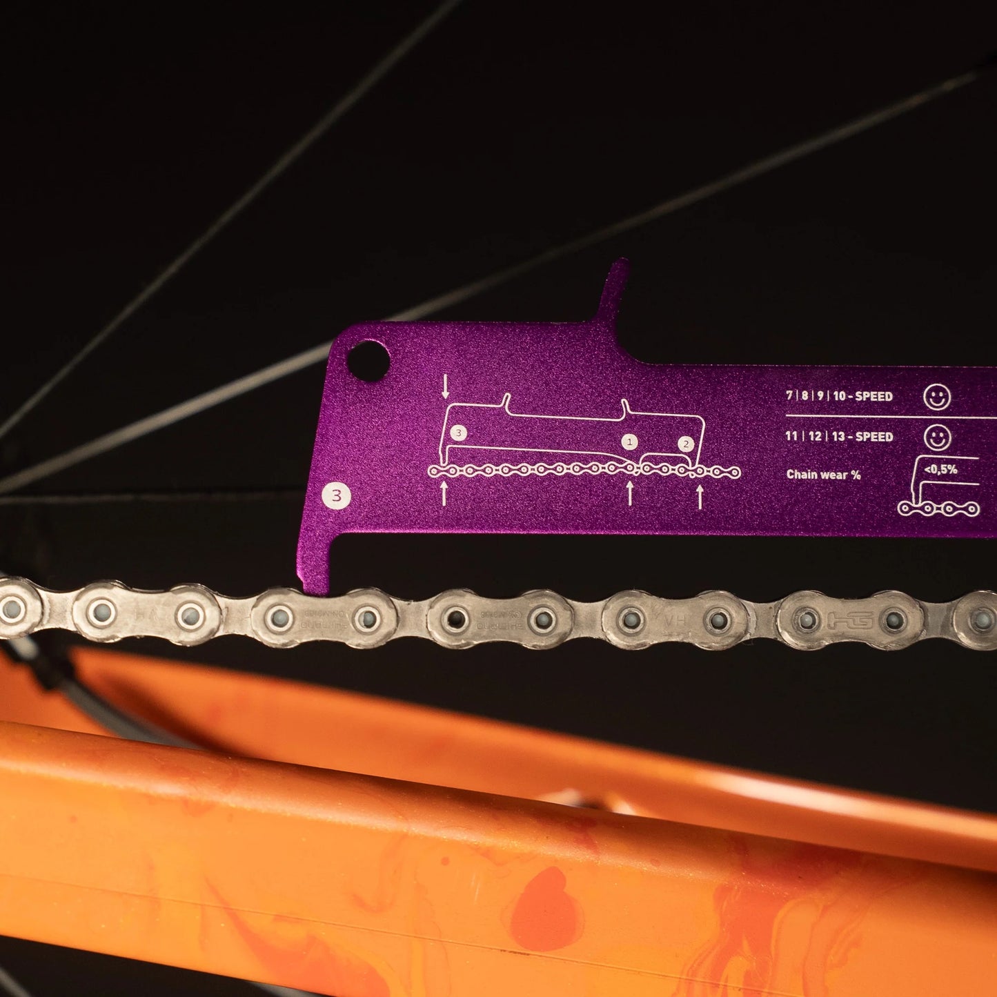 DYNAMIC Ketten- und Scheibenverschleißprüfer