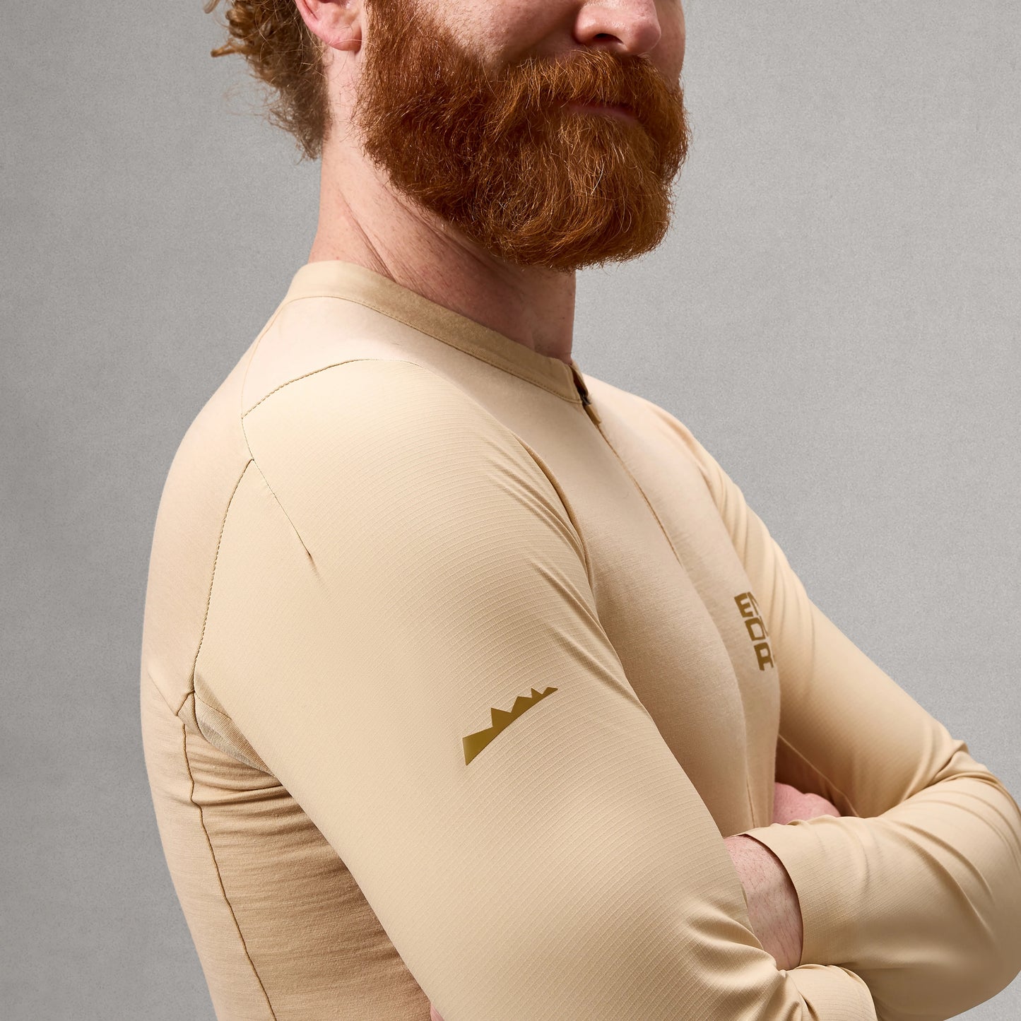 Trikot ENDURA ALLTRACK RIDE Lange Ärmel Sand