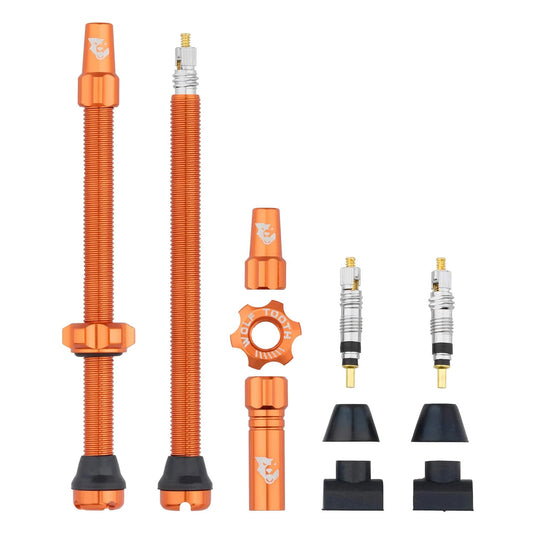 Satz von 2 Tubeless-Ventilen WOLF TOOTH Orange