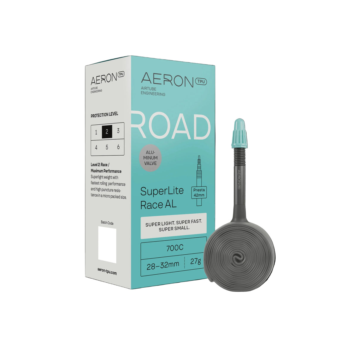 Chambre à Air AERON SuperLite Race Valve Alu Route 700x28-32mm