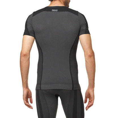 SIXS TS1 V2 Kurzarm-Unterhemd Schwarz Carbon