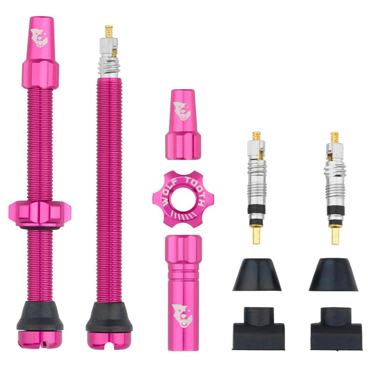 Satz von 2 Tubeless-Ventilen WOLF TOOTH Rosa