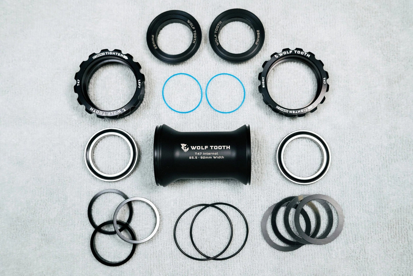 WOLFTOOTH T47 Externe Pedalbox 24mm Schwarz