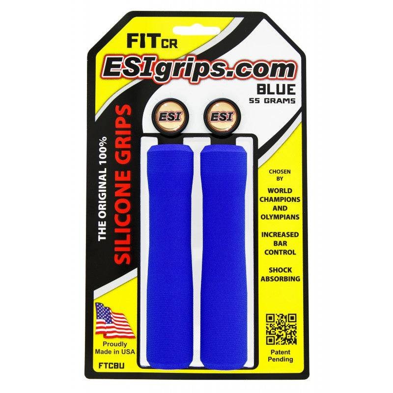 ESI FIT CR Grips (CHUNKY/RACER'S EDGE COMBO) 130 mm Blau