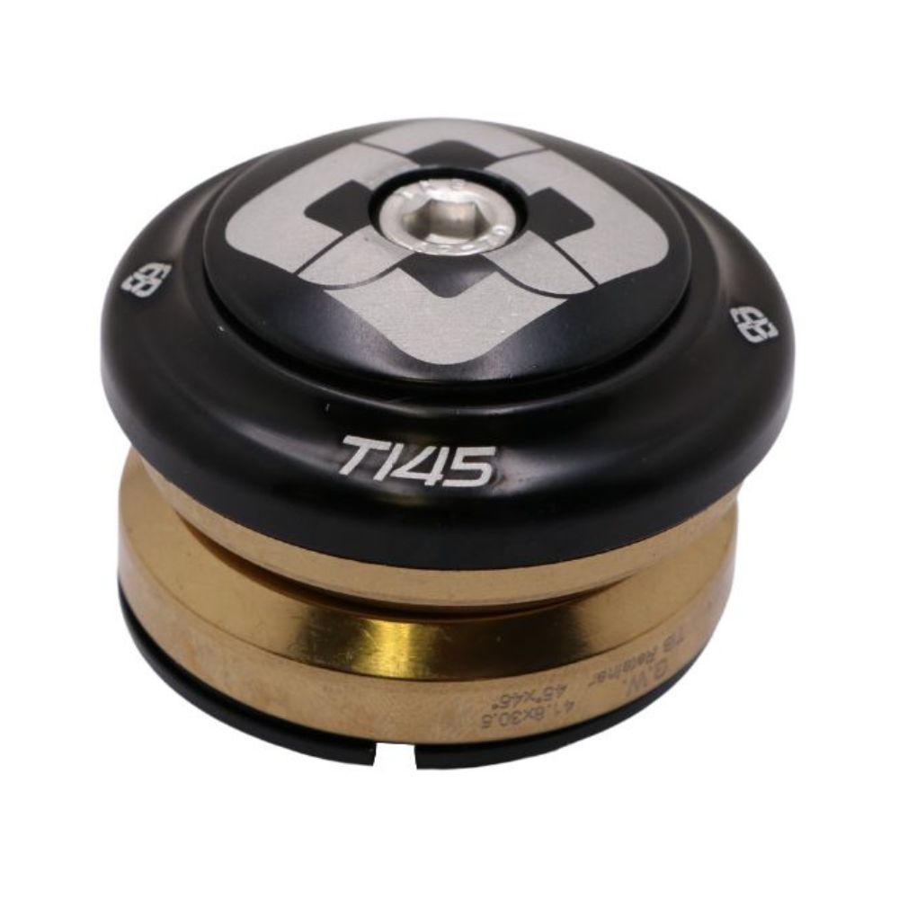 Integriertes Steuersatz-Set PRIDE Ti45 Titanium iIS42 1"1/8 Schwarz