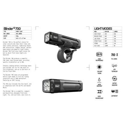 Frontlicht KNOG BLINDER PRO 700