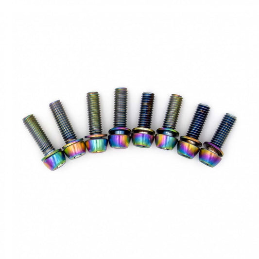 Schraubenkit TITLE Vorbau DM1 Oil Slick (x8)