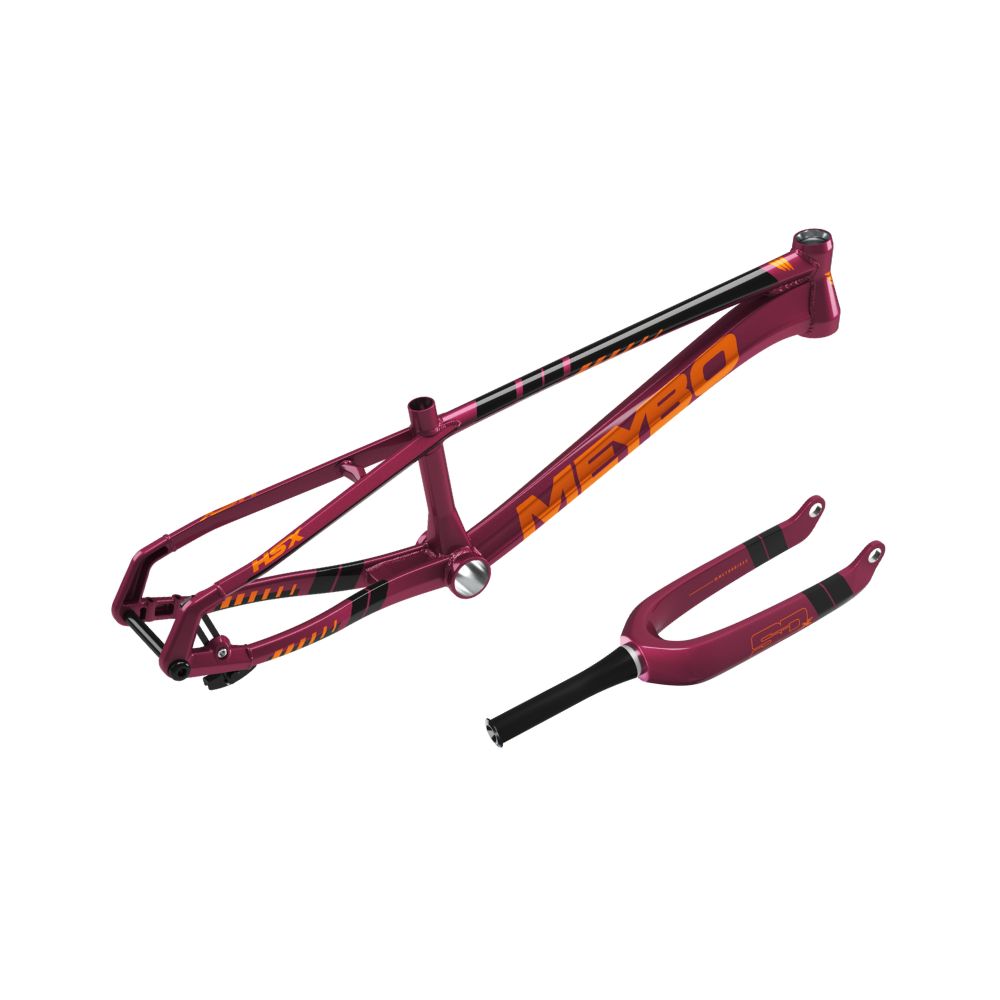 Rahmen/Gabel-Kit MEYBO HSX AL 2026 Bordeaux/Orange