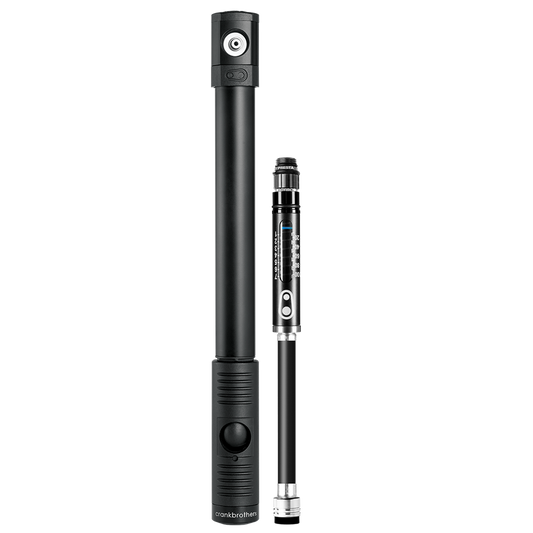 CRANKBROTHERS KLIC HP Handpumpe mit Manometer Midnight Edition