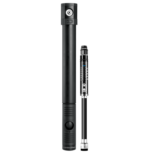CRANKBROTHERS KLIC HV Handpumpe mit Manometer Midnight Edition