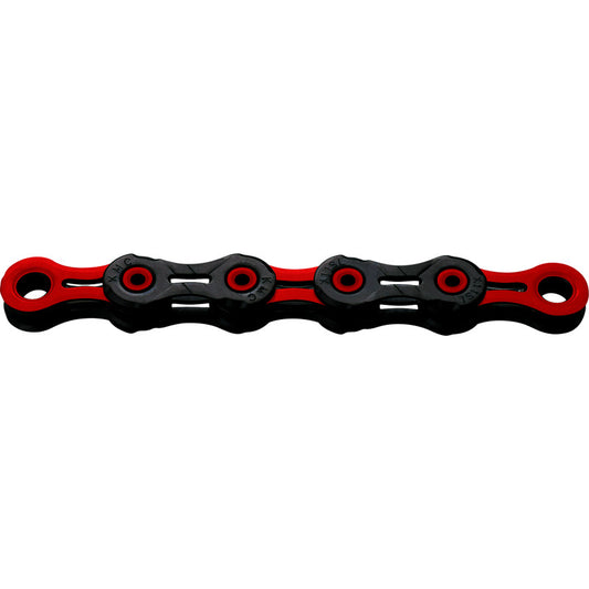Kette 11V KMC DLC11 Waxed Schwarz/Rot Gewachst