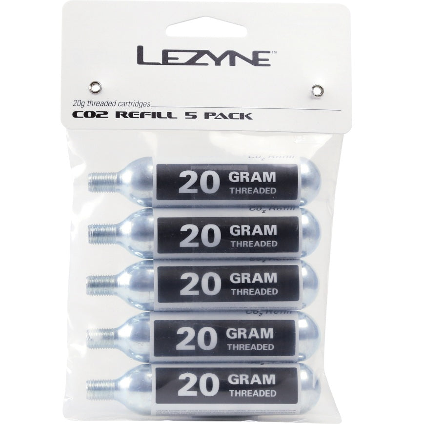CO2-Kartusche LEZYNE Gewinde (x5)