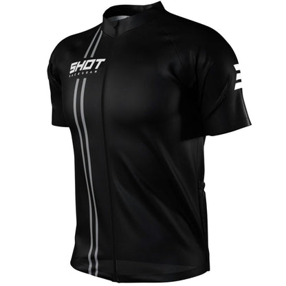 Kurzarmtrikot SHOT Unlimited Zip Schwarz