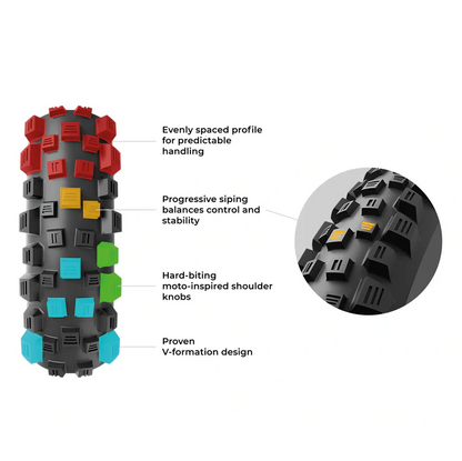 Reifen VITTORIA MARTELLO TRAIL 27.5x2.40 4C Graphene 2.0 Tubeless Ready Faltbar Schwarz