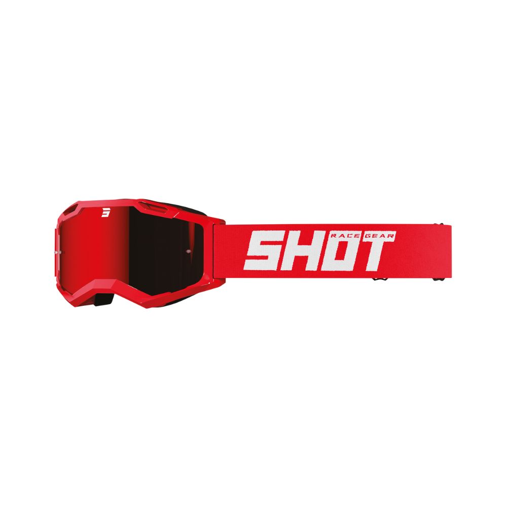SHOT Assault 2.0 Solid Schutzbrille Irridium Rot glänzend
