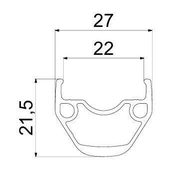 Vorderrad MAVIC ACCESS RG22 DISC (Center Lock)