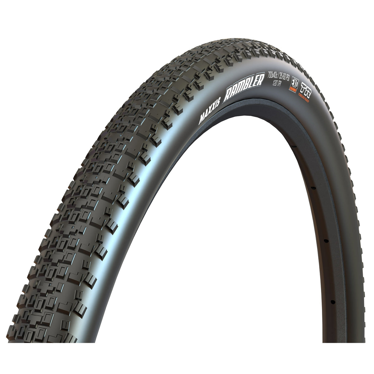 MAXXIS RAMBLER Reifen mit schwarzer Seitenwand – Profilansicht
