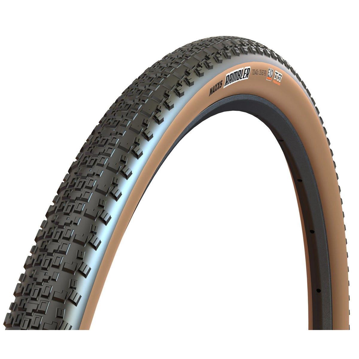 MAXXIS RAMBLER Reifen mit beigen Seitenwänden – Profilansicht