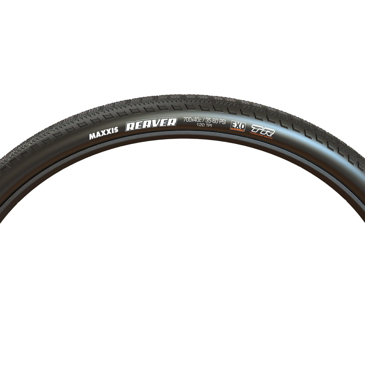 MAXXIS REAVER Reifen mit schwarzer Seitenwand – Seitenansicht