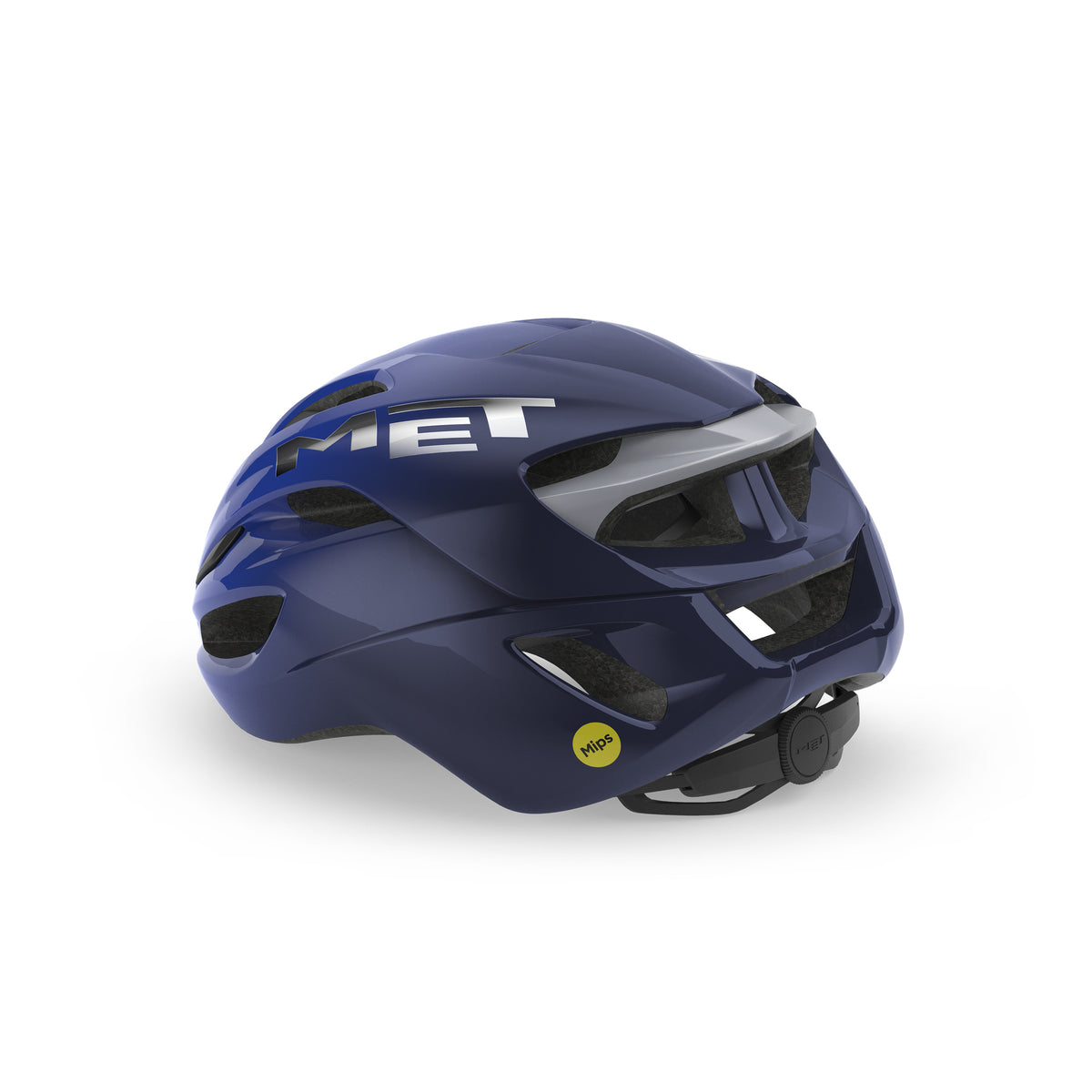 MET RIVALE MIPS Rennradhelm in glänzendem Luminous-Blau