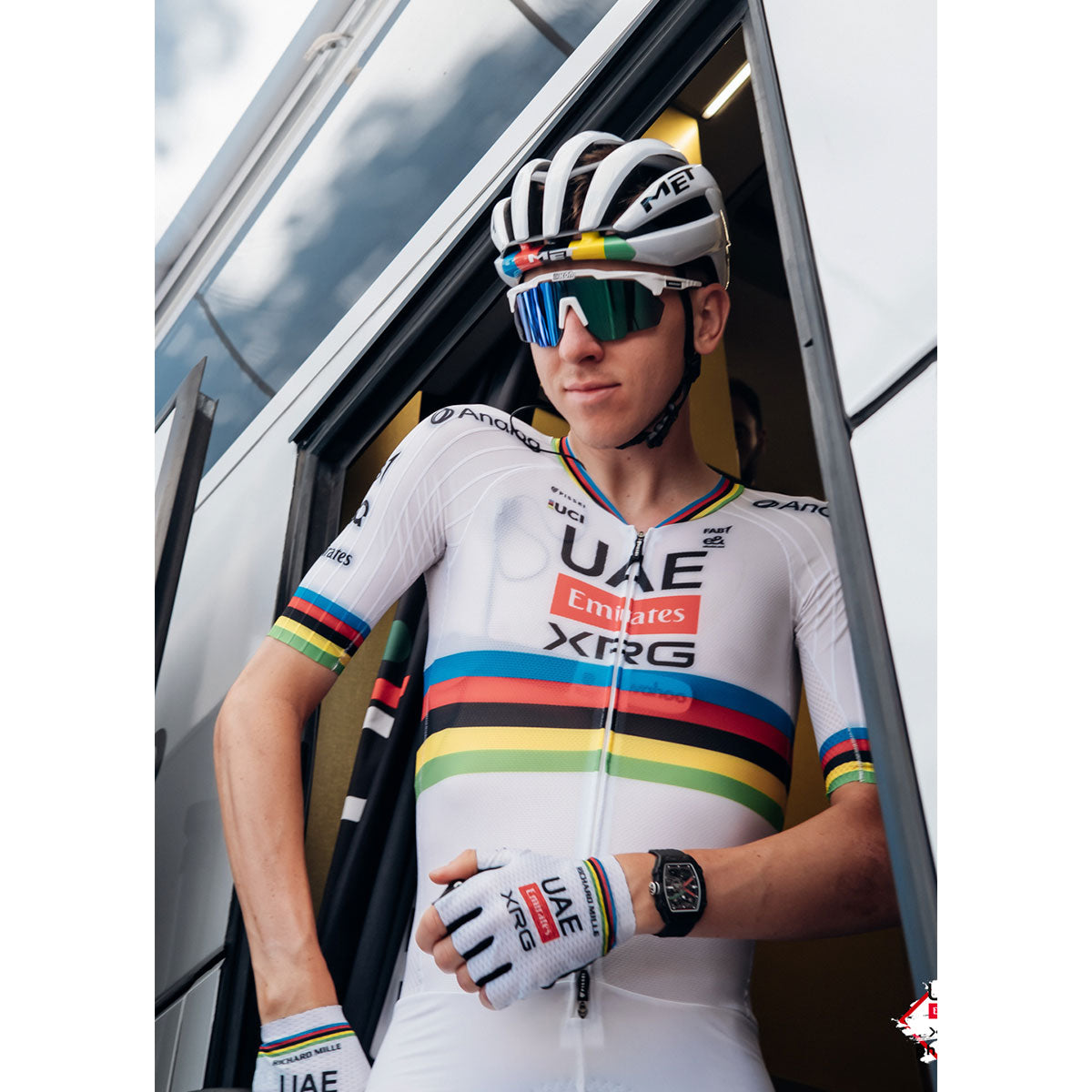 Helm MET TRENTA 3K CARBON LIMITED WORD CHAMPION 2026 Weiß