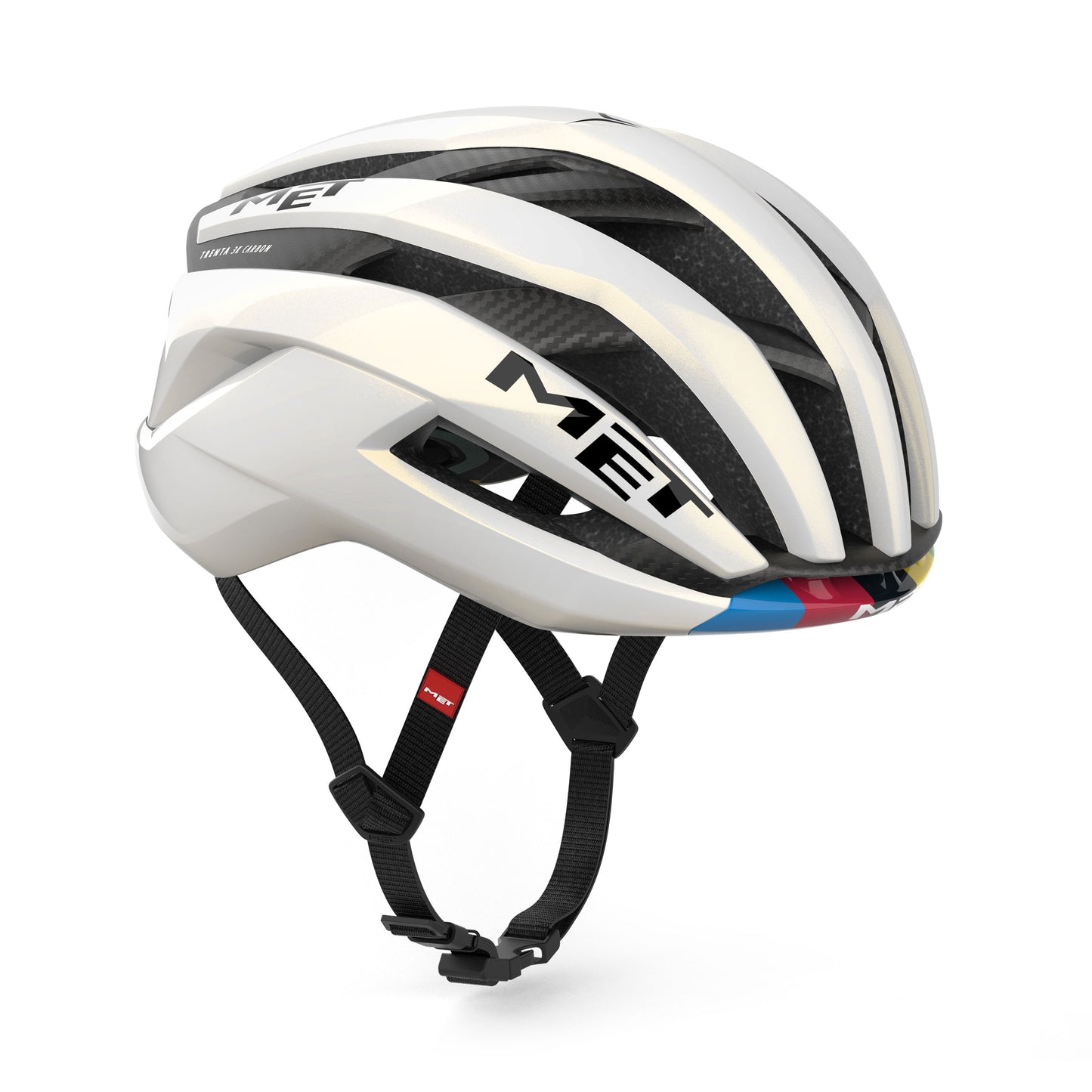 Helm MET TRENTA 3K CARBON LIMITED WORD CHAMPION 2026 Weiß