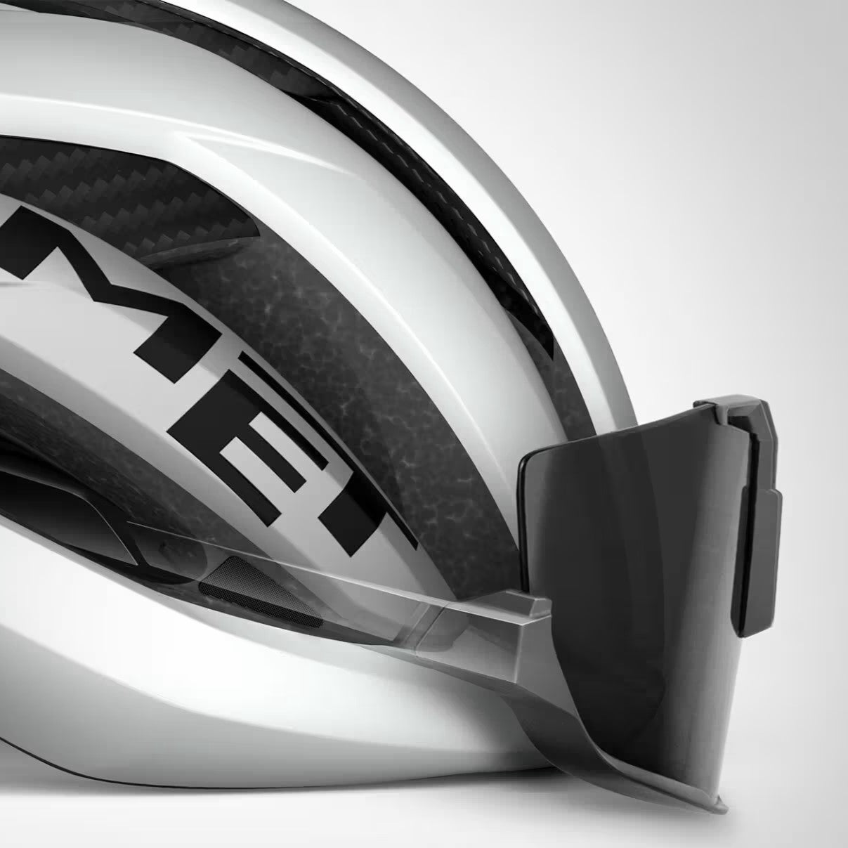 Straßenhelm MET TRENTA 3K CARBON MIPS Matt Silver White