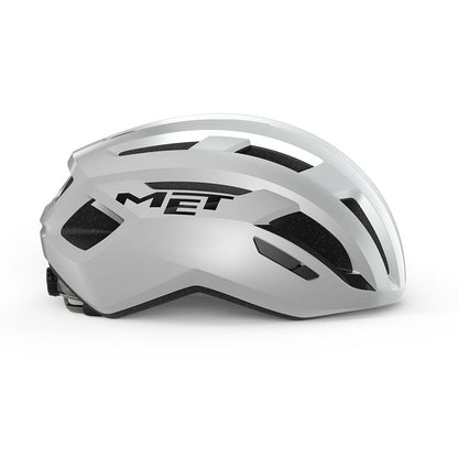 Rennradhelm MET VINCI MIPS Weiß Silber Glossy