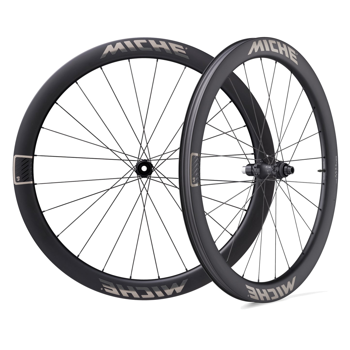 Paar Laufräder MICHE GRAFF AERO 48 Tubeless Ready (Center Lock)