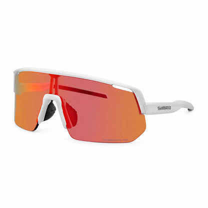Brille SHIMANO TECHNIUM L CE-TCNL2 Matt Weiß Glas Ridescape Road