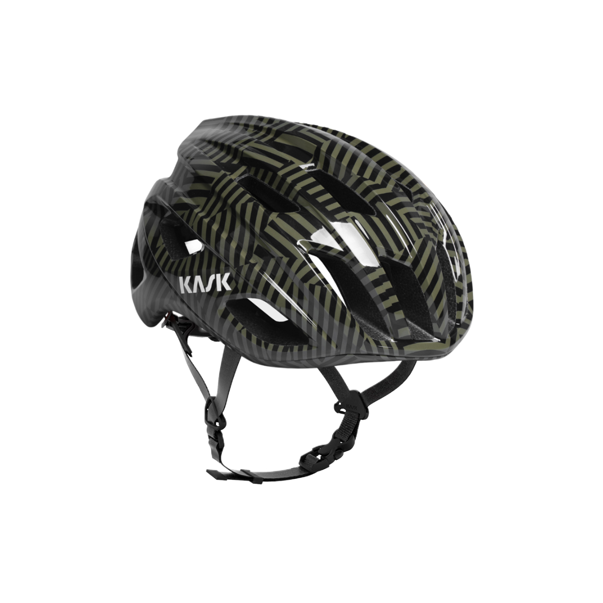 Straßenhelm KASK MOJITO CUBED CAMO Schwarz/Grün