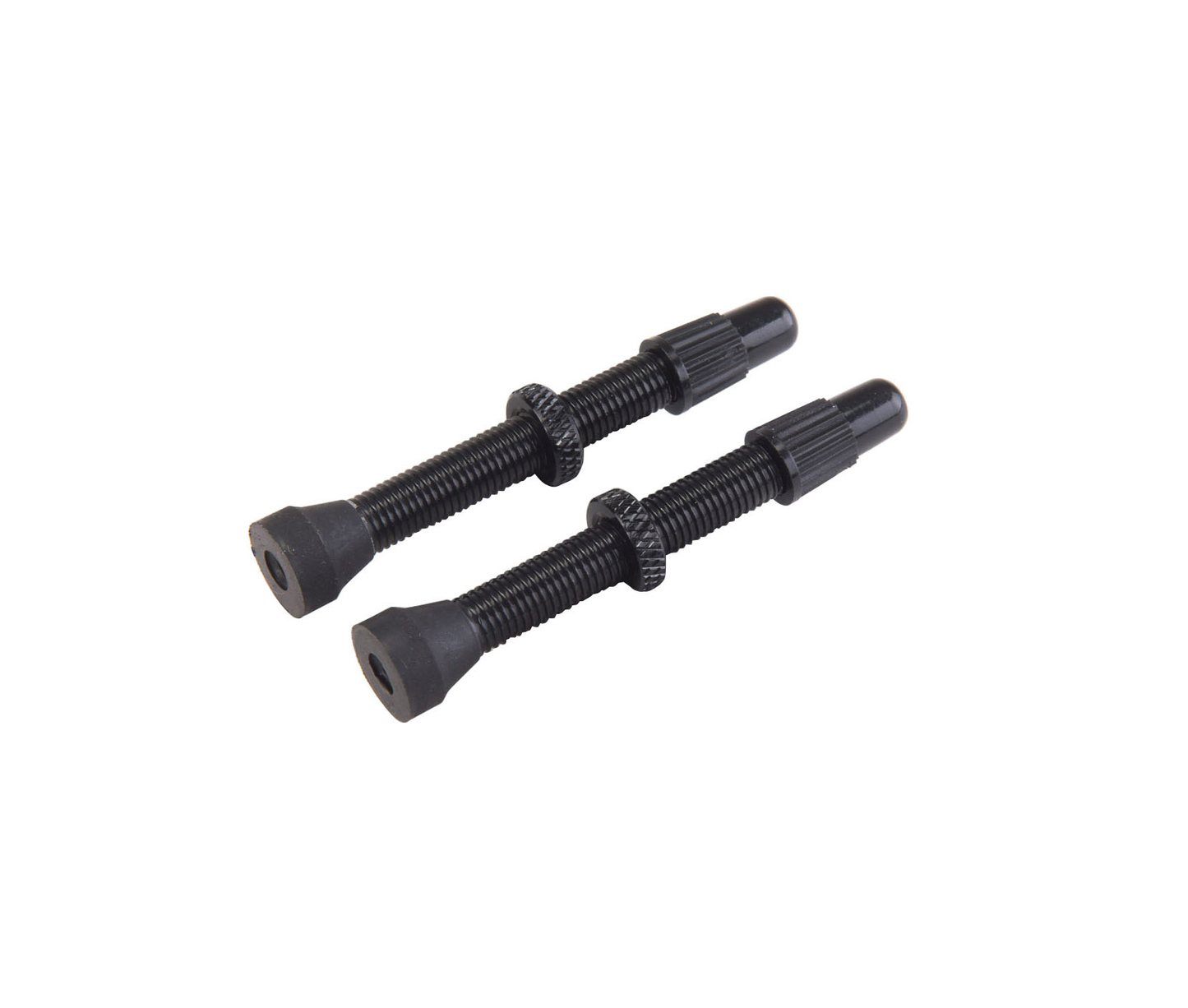 2er-Set Presta-Ventile VAR Aluminium 44 mm Schwarz