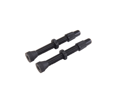 Set mit 2 Presta-Ventilen VAR Aluminium 44 mm Schwarz