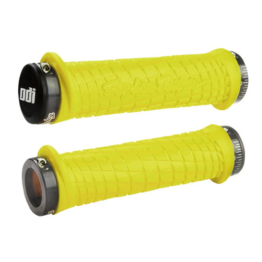 ODI TROY LEE DESIGNS Lock-On-Griffe, 130 mm, gelb
